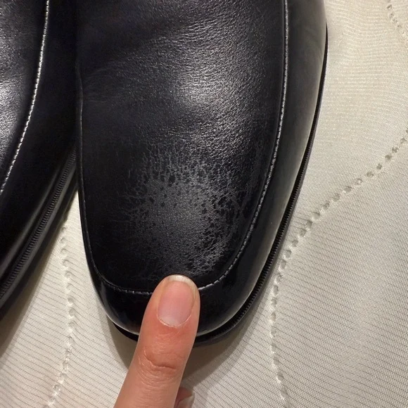 Men's Black Leather Loafers Bruno Magli 13 M - Picture 4 of 8